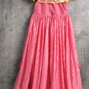 Stitched Frill Gown For Kids