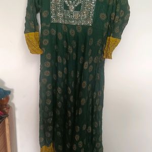 Bottle Green Kurta Xl