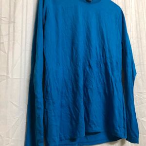 Gildan Blue Long Sleeve T Shirt