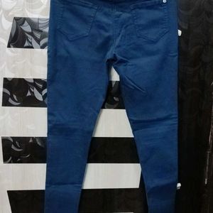 Airforce Blue Color Denim Jeans