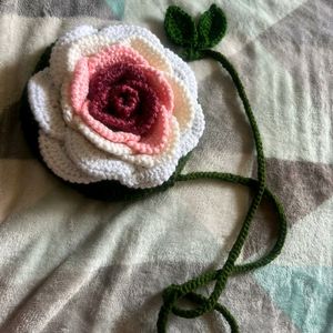 Beautiful Crochet Rose Bag