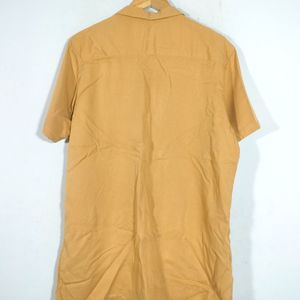 Yellow-mustard Slim Fit Shirts (Men's)
