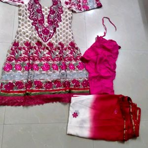 Brand New Anarkali Kurta With Chudhidar And Dupatta