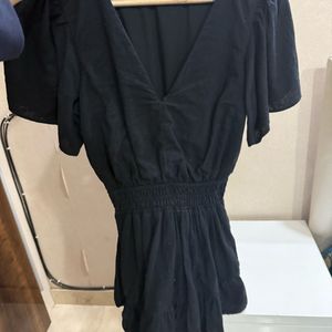 Black Waist Sinched Dress