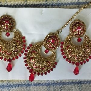 Red Beads & Kundan Artificial Jewelry