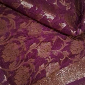 Pink Color Full Zari Saree