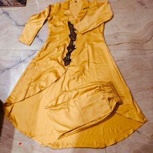 Golden High Low Style Co Ord Set