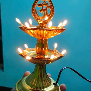 14 Led Electric Diya For Pooja (2. Levels) #NEW