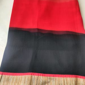 Georgette 3 Shaded Saree