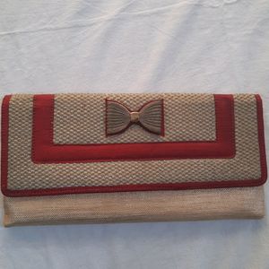 Golden N Red Clutch