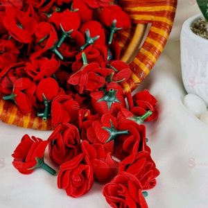 50 Pcs of Floating Mini Foam Rose Flower Heads