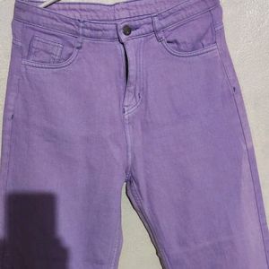 Women Purple Jeans