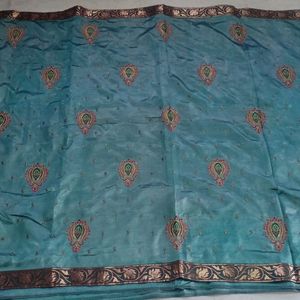 Embroidery Silk Saree