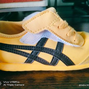 Onitsuka Tiger Unisex Kids Yellow Mexico 66 Sneake