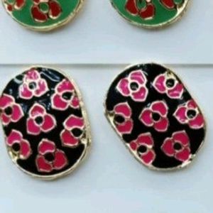 Meenakari Earrings Studs Combo Of 4