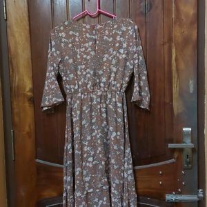 Brown Midi Dress