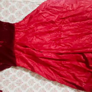 Red And Maroon Western Gown