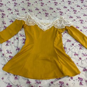 Mustard Flared Top |