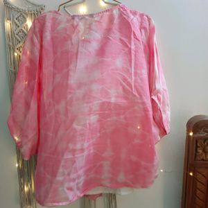 Srishti Pink Embroidery Top Women