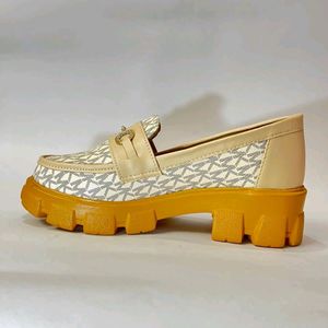 Korean Beige Chunky Shoes