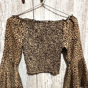 Tiger Print Crop Top