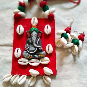 Handmade Ganapati Necklace Set