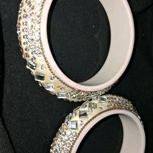 Beautiful Bangles  White.