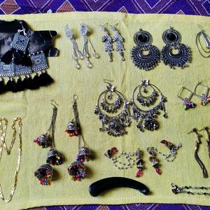 Earings ,Bracelet And Chain