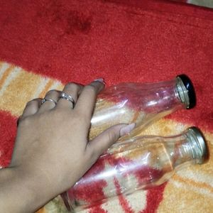 Glass Bottles(Pack Of 2)