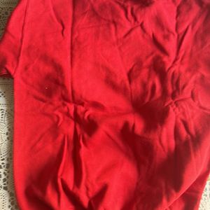 Red Woollen Top