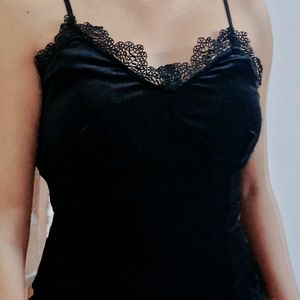 Velvet Lace Cami Top