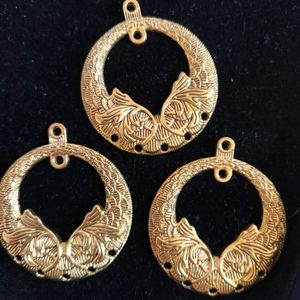 Gold Polish Big Size Pendants For Jewellery Making