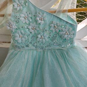 Blue Ball Gown For Girls