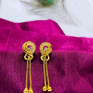 3 Set Of Gold Plated Earrings