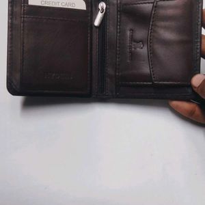 New Mens Trendy Brown Genuine Leather Wallet