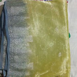 Organza Saree With Blouse - Gifts For Mom