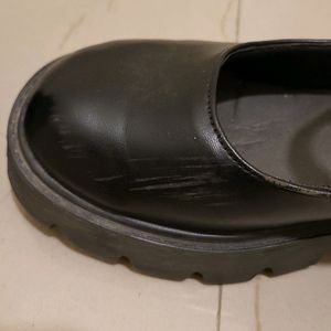 Wedged Loafers Black