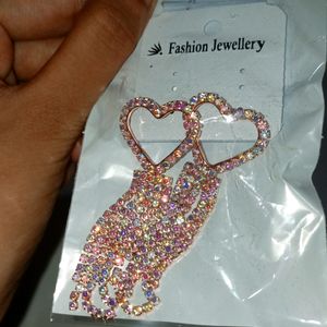 Heart Shaped Multi Colour Earings