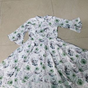 Floral Design Party Wear Girl Frock