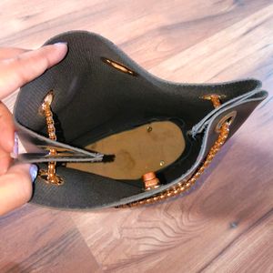 A Black Leather Bag