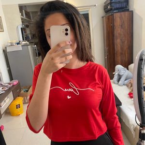 Good Quality Red Crop Top