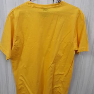 Like New Cotton Yellow T-shirt XL