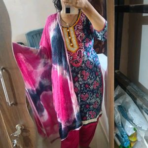 Havey Patiyala Dress With Full Work Dupatta