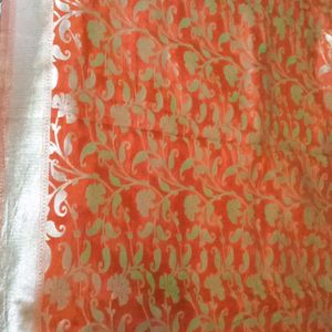 Coral New Saree