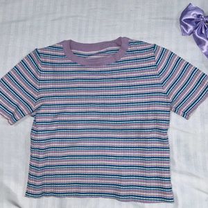 Lavender Ribbed Top