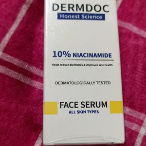 10% Niacinamide Unopened Dermdoc Face Serum