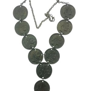 Vintage Antique Coins Necklace