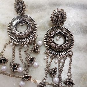 Set Of two Oxidized Earing