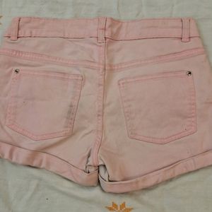 Girls H&M Pink Denim Shorts