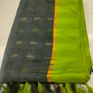 Black Green Saree🖤💚